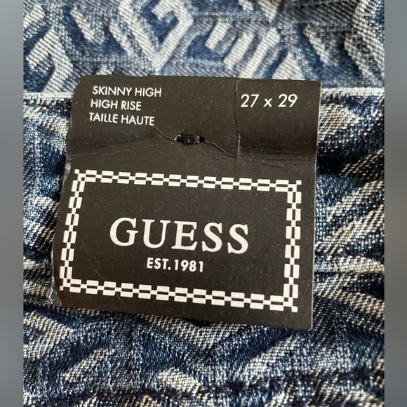 Womens guess cube wash skinny jeans - Picture 8 of 10